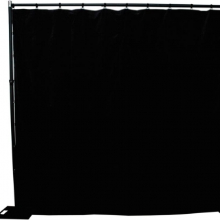 Heavy Cloth Black Drapes 3x3m
